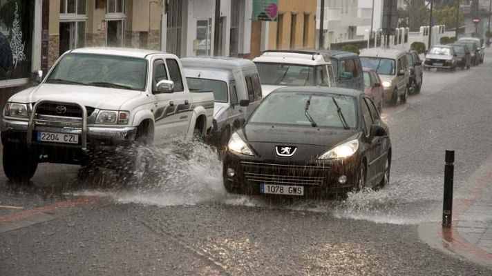 El tiempo - Lluvias fuertes en el oeste de Andalucía y del Sistema Central