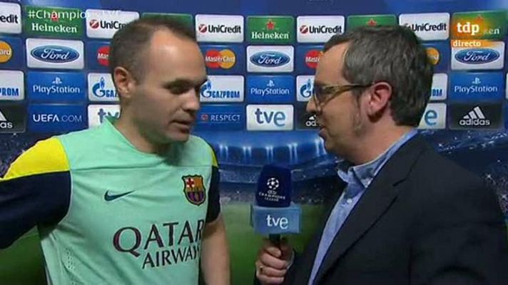 Champions League - Iniesta: "Un partido de mucha intensidad y digno de cuartos de final"