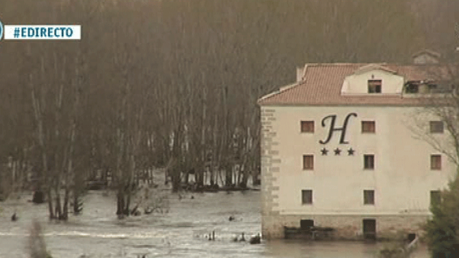 España Directo- Las consecuencias de la crecida del río Águeda