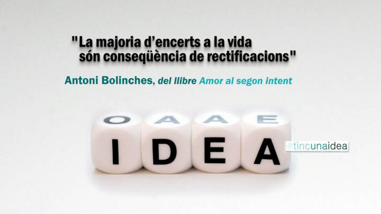Tinc una idea - TUI - Antoni Bolinche