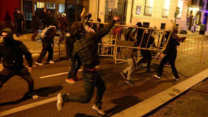 Telediario 1 - Mas detenciones incidentes 22M