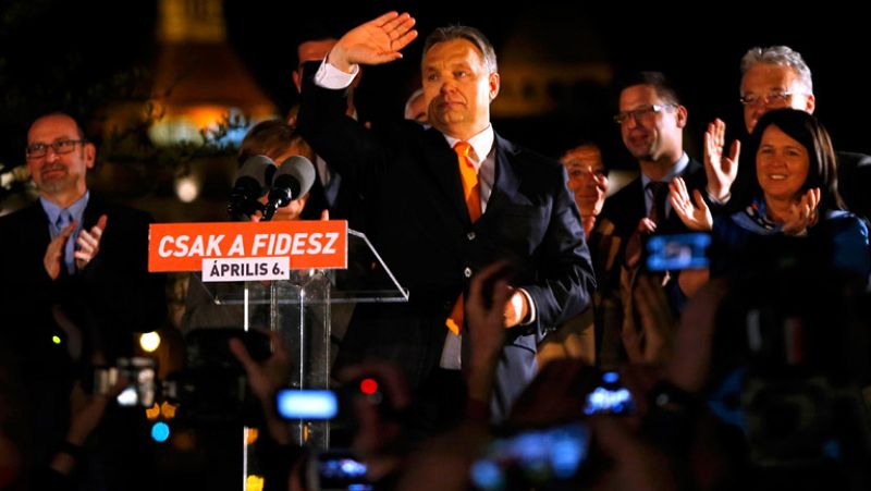 El primer ministro Orbán, reelegido para un segundo mandato en las elecciones de Hungría