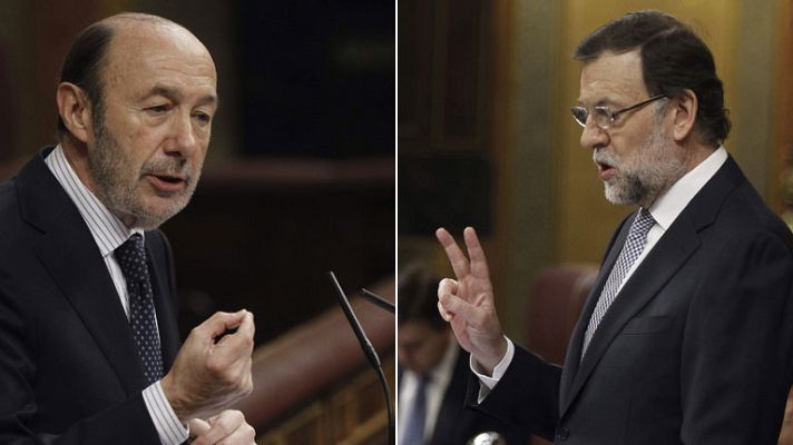 Informativo 24h - Rubalcaba acusa de crear "desigualdad social" a Rajoy, que le responde que "no tiene autoridad moral"