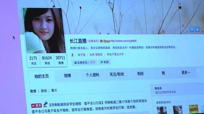Telediario 1 - Redes sociales en China