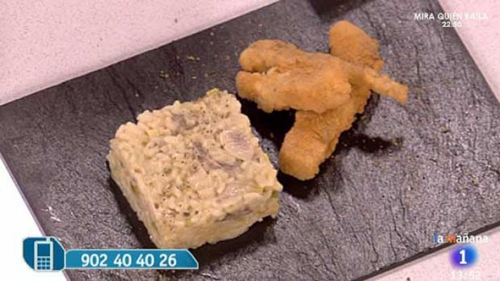 RTVE Cocina - Arroz con champiñones y crujiente de palometa