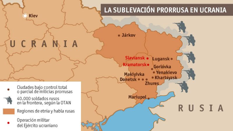 El ejército ucraniano arrebata a los prorrusos el aeródromo de Kramatorsk