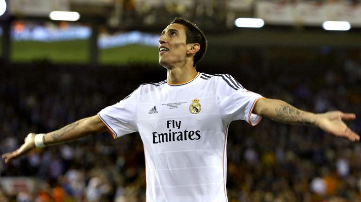 Copa del Rey - Di María inaugura el marcador de la final (0-1)