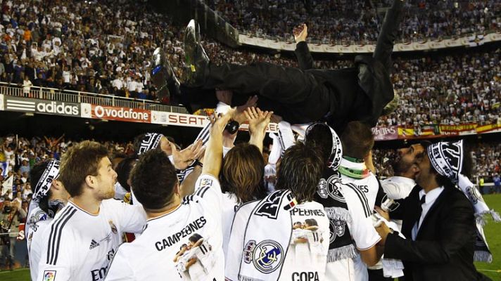 Copa del Rey - El Madrid celebra la Copa del Rey en Mestalla