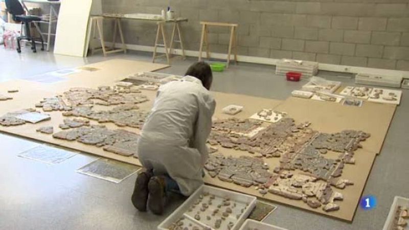 Entrem al magatzem arqueològic del Museu d'Història de la Ciutat de Barcelona