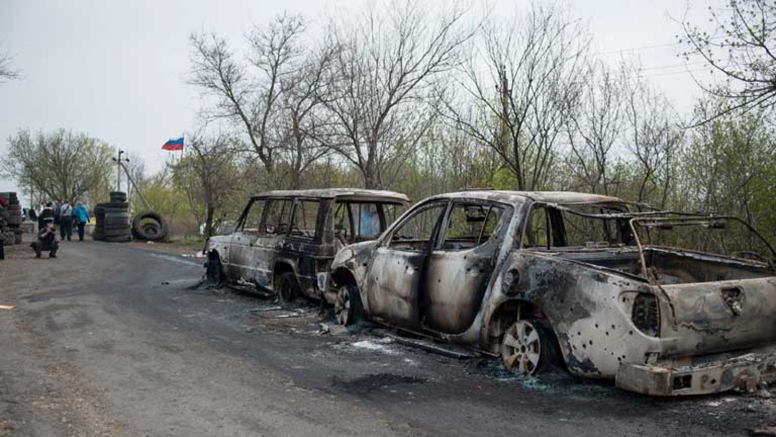 Al menos dos muertos en un puesto de control cercano a la ciudad de Eslaviansk