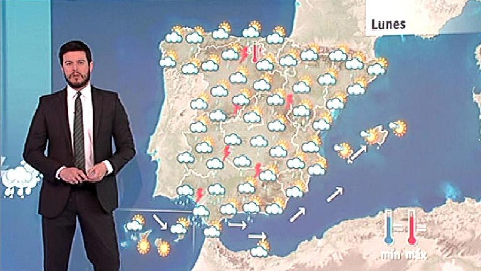 Comienza la semana con precipitaciones en toda la Península