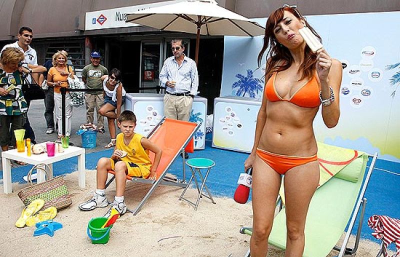 Una playa, en el centro de Madrid