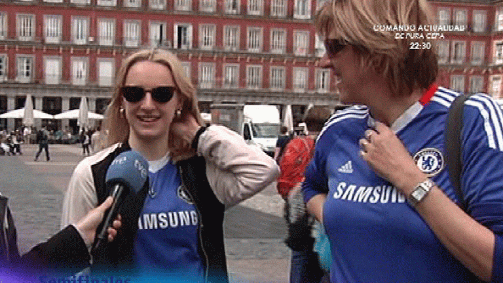 España Directo- Los aficionados del Chelsea toman Madrid