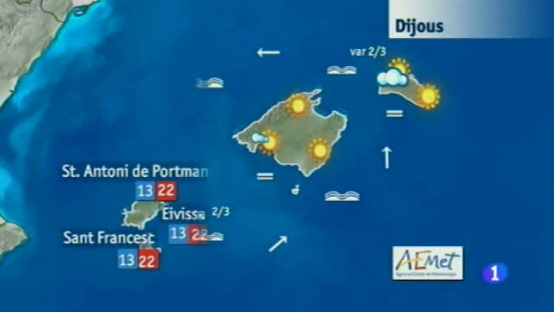 El temps a les Illes Balears - 23/04/14 | Ver