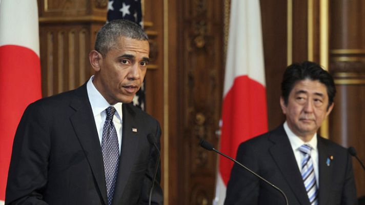 Telediario 1 - Gira Asiática de Obama