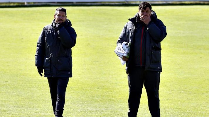 Telediario 1 - Simeone descansa, come y duerme con la mente puesta en Valencia