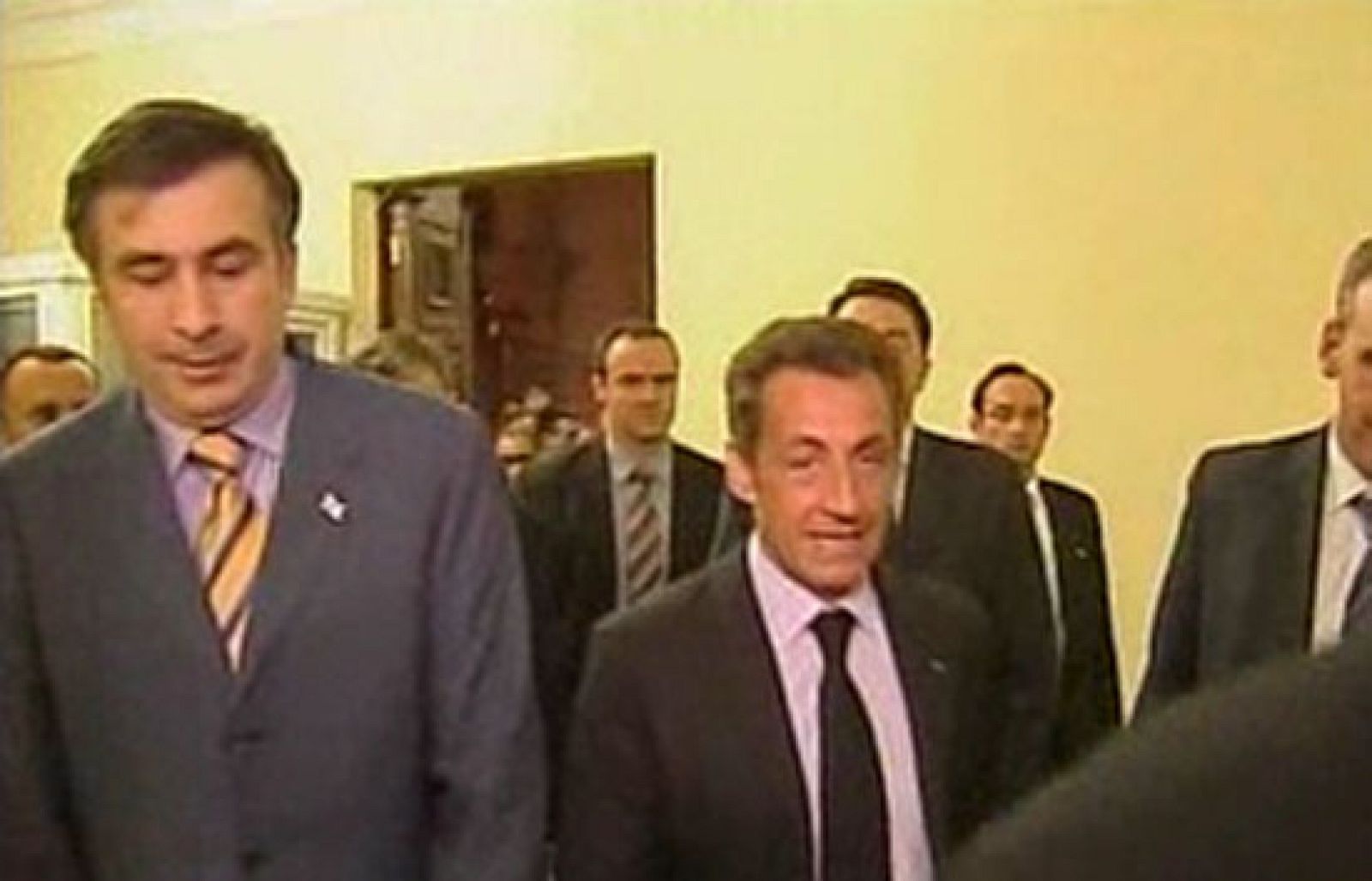 Sarkozy se reúne en Tiflis con Saakashvili | Ver