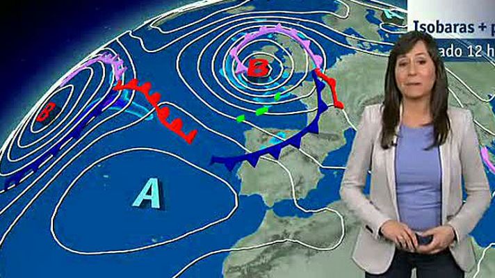 El tiempo - Lluvias en el norte peninsular y subida de las temperaturas
