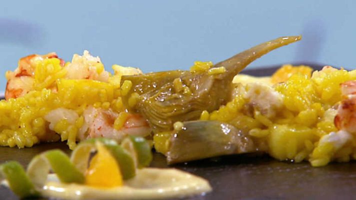 Cocina con Sergio - Arroz marinero con ali-oli de naranja