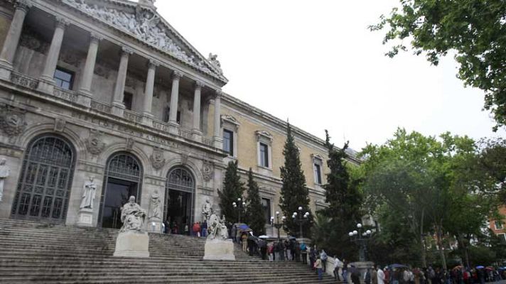 Telediario 1 - Jornada de puertas abiertas en la Biblioteca Nacional
