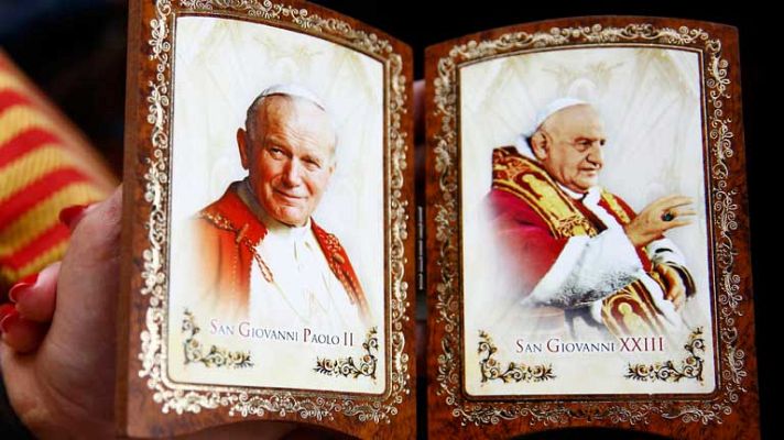 Telediario 1 - Juan XIII, el casero y Juan Pablo II, más viajero