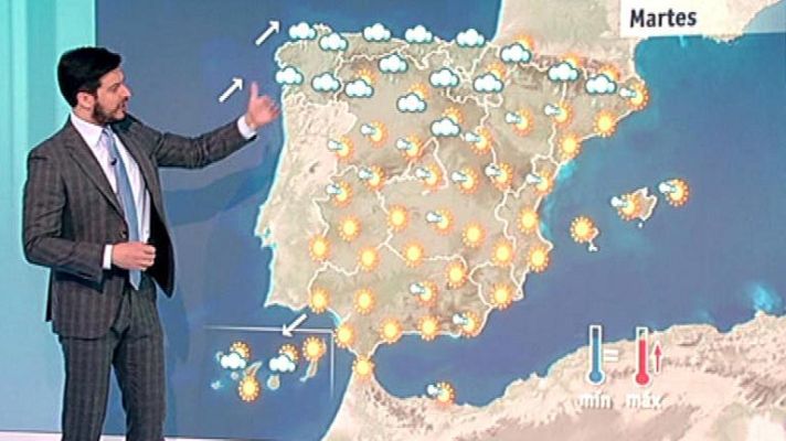 El tiempo - Subida de temperaturas y lluvias en el tercio norte peninsular