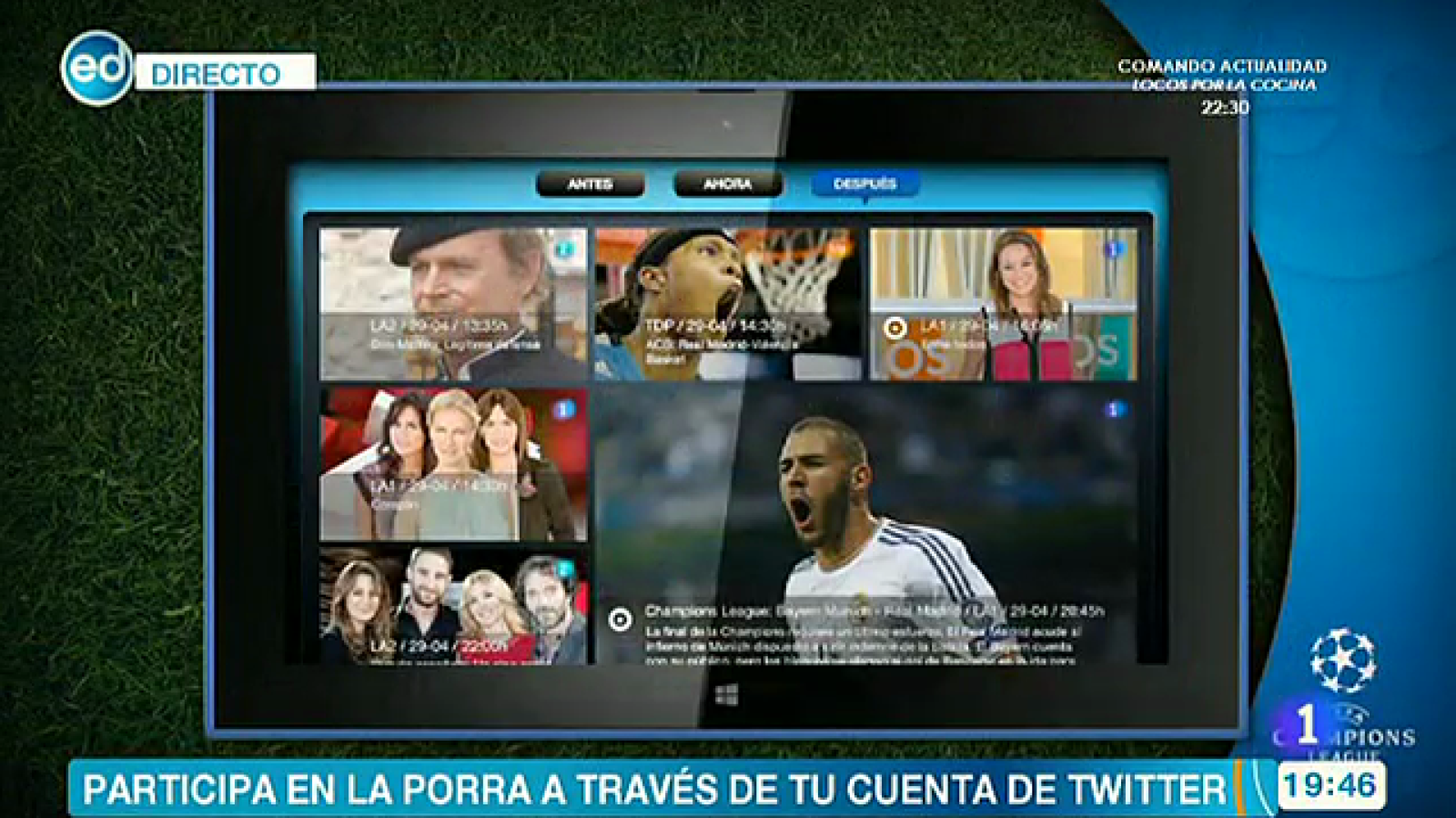 Así es el dispositivo de Rtve.es en Redes para el Bayern - Real Madrid