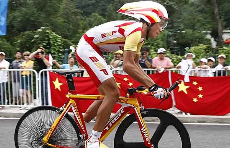 Contador no ha logrado medalla en la contrarreloj