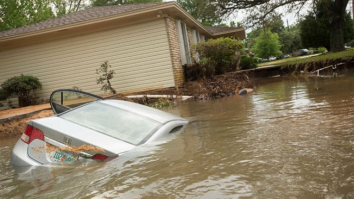 Telediario 1 - Alerta en la costa este de EEUU ante las inundaciones