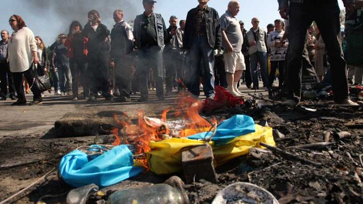 Telediario 1 - Ucrania vive la mayor oleada de violencia desde febrero