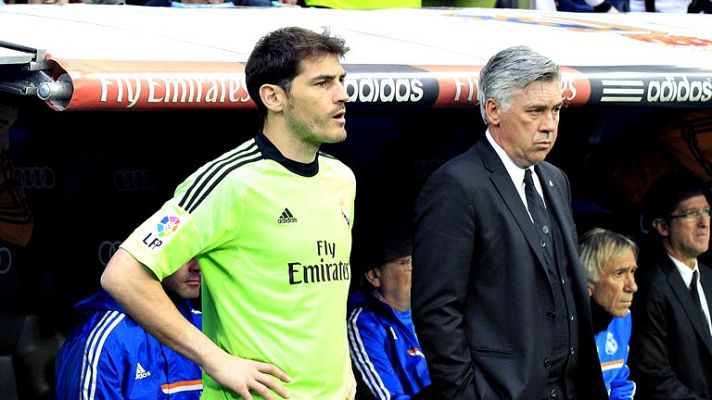 Telediario 1 - Ancelotti: "Casillas jugará dos partidos de Liga"