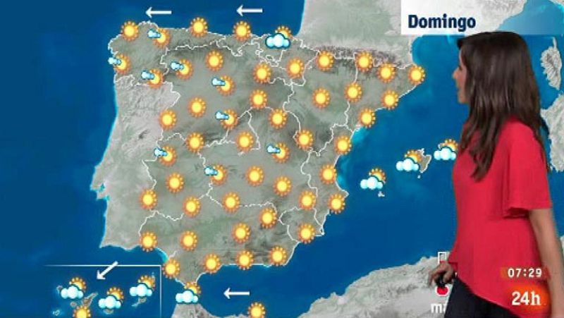 Temperaturas en ligero ascenso en la Península y Baleares