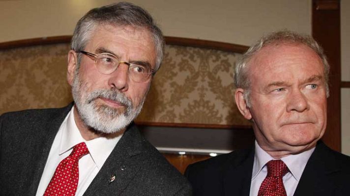 Telediario 1 - Gerry Adams, presidente del Sinn Féin, liberado sin cargos