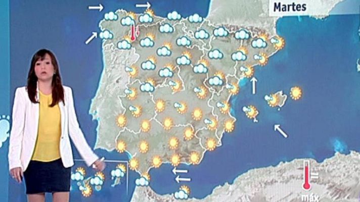 El tiempo - Nubes en la mitad norte peninsular y lluvias en Canarias