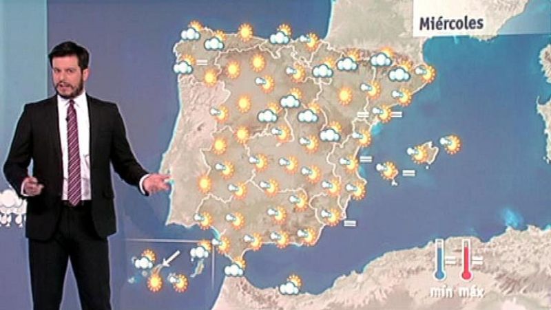 Lluvias débiles en el norte y sol en el resto del país