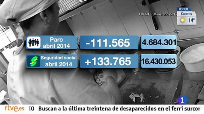 Telediario 1 - Telediario - 8 horas - 07/05/14