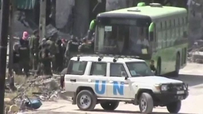  - Los rebeldes sirios se retiran del casco viejo de Homs