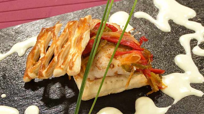 RTVE Cocina - Hojaldre de cabracho y alioli de pera