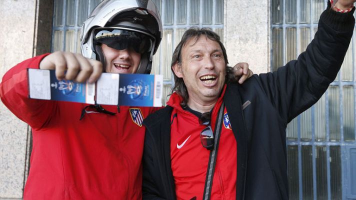 Telediario 1 - La afición del Atlético agota las entradas para la final de Lisboa