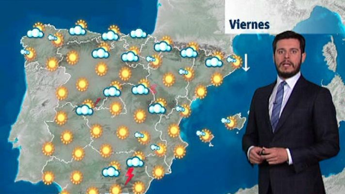 El tiempo - Predominio del sol y tormentas en los sistemas montañosos
