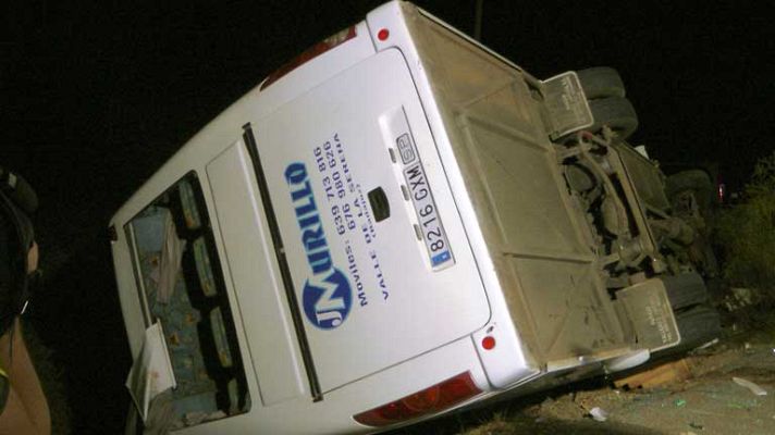 Telediario 1 - La guardia civil analiza las causas del accidente