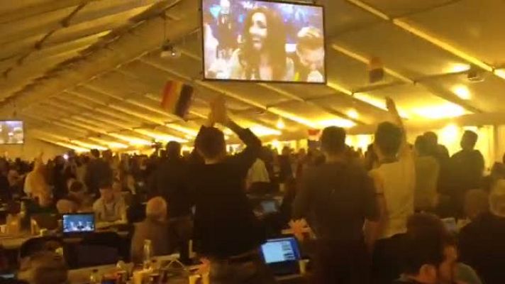 Eurovisión - Reacción sala de prensa de Copenhague