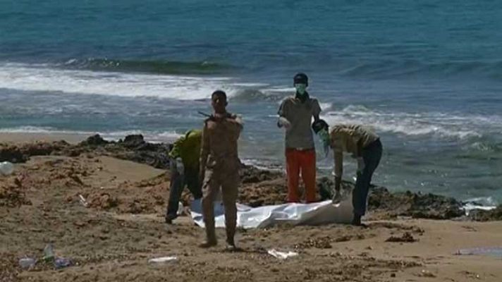 Telediario 1 - Naufragio en Libia