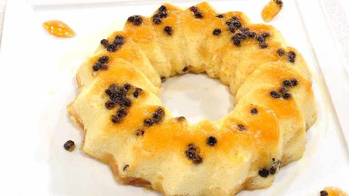 RTVE Cocina - Puding de pasas y crema