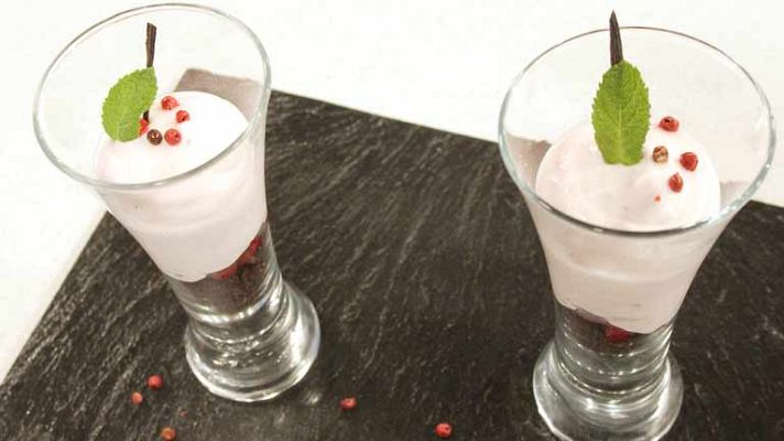 RTVE Cocina - Espuma de pimienta rosa