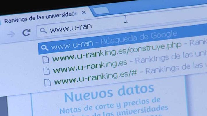 Telediario 1 - Eficiencia universitaria