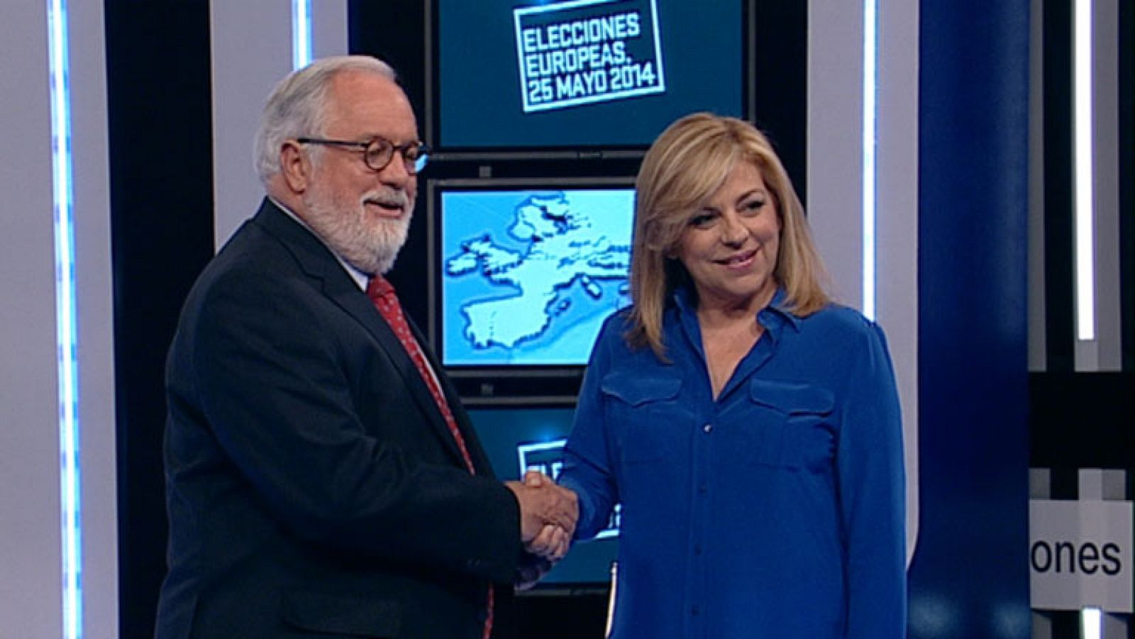 Cañete y Valenciano llegan a Buñuel para el debate electoral