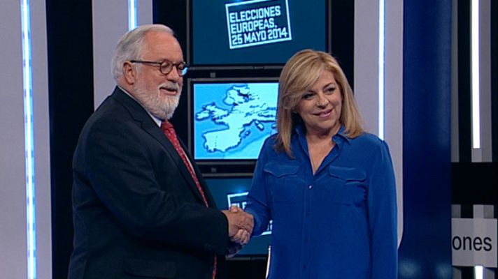  - Cañete y Valenciano llegan a Buñuel para el debate electoral