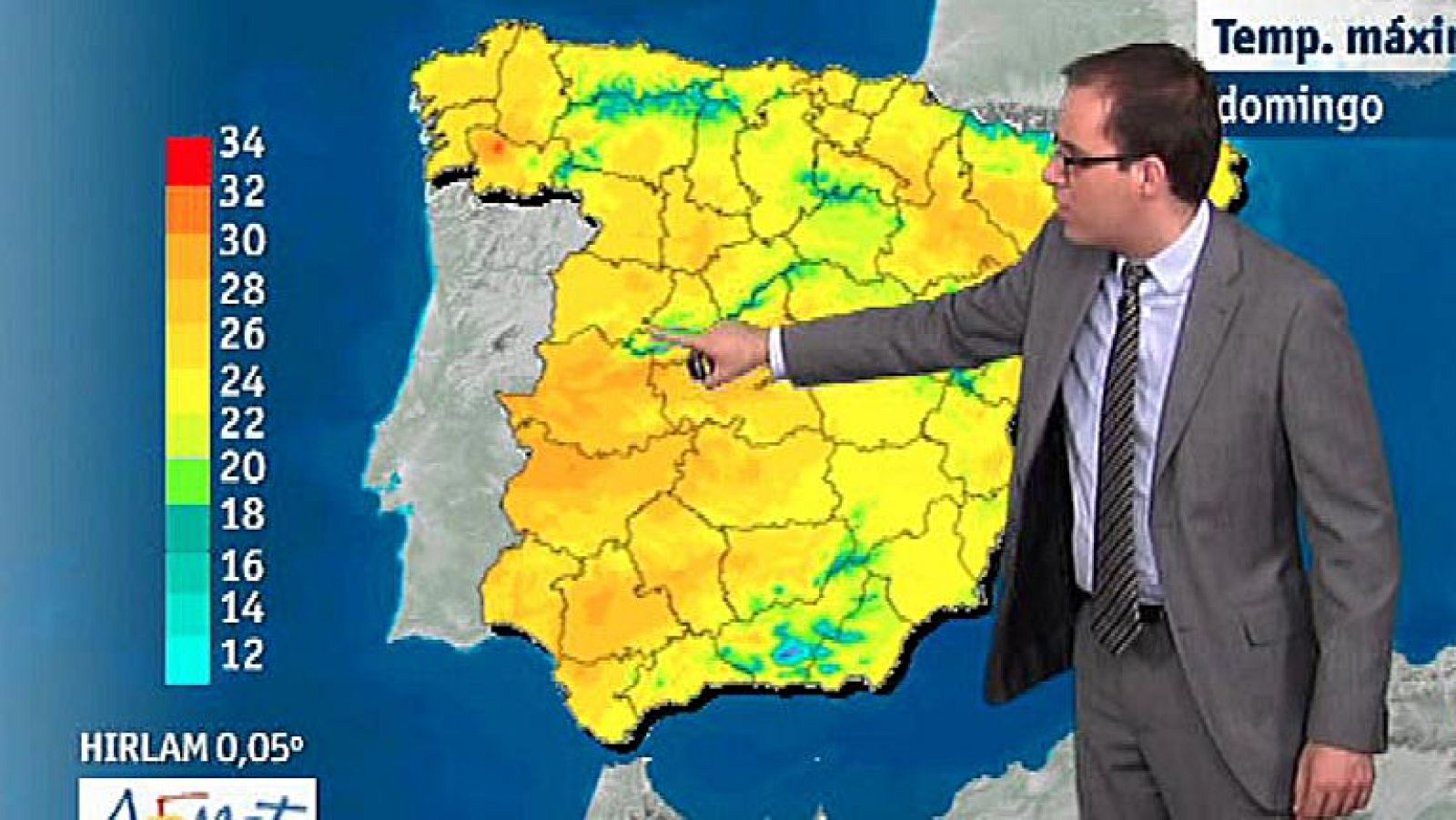 Nuboso en el Estrecho, Canarias y Cataluña, con chubascos en Melilla