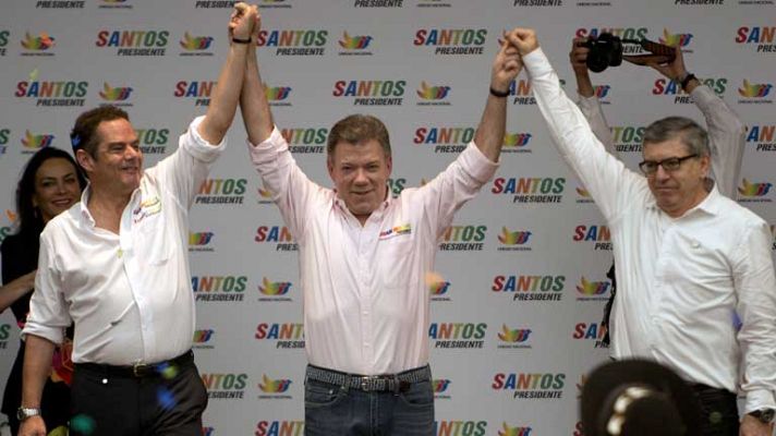 Telediario 1 - Terminan los actos públicos de campaña en Colombia